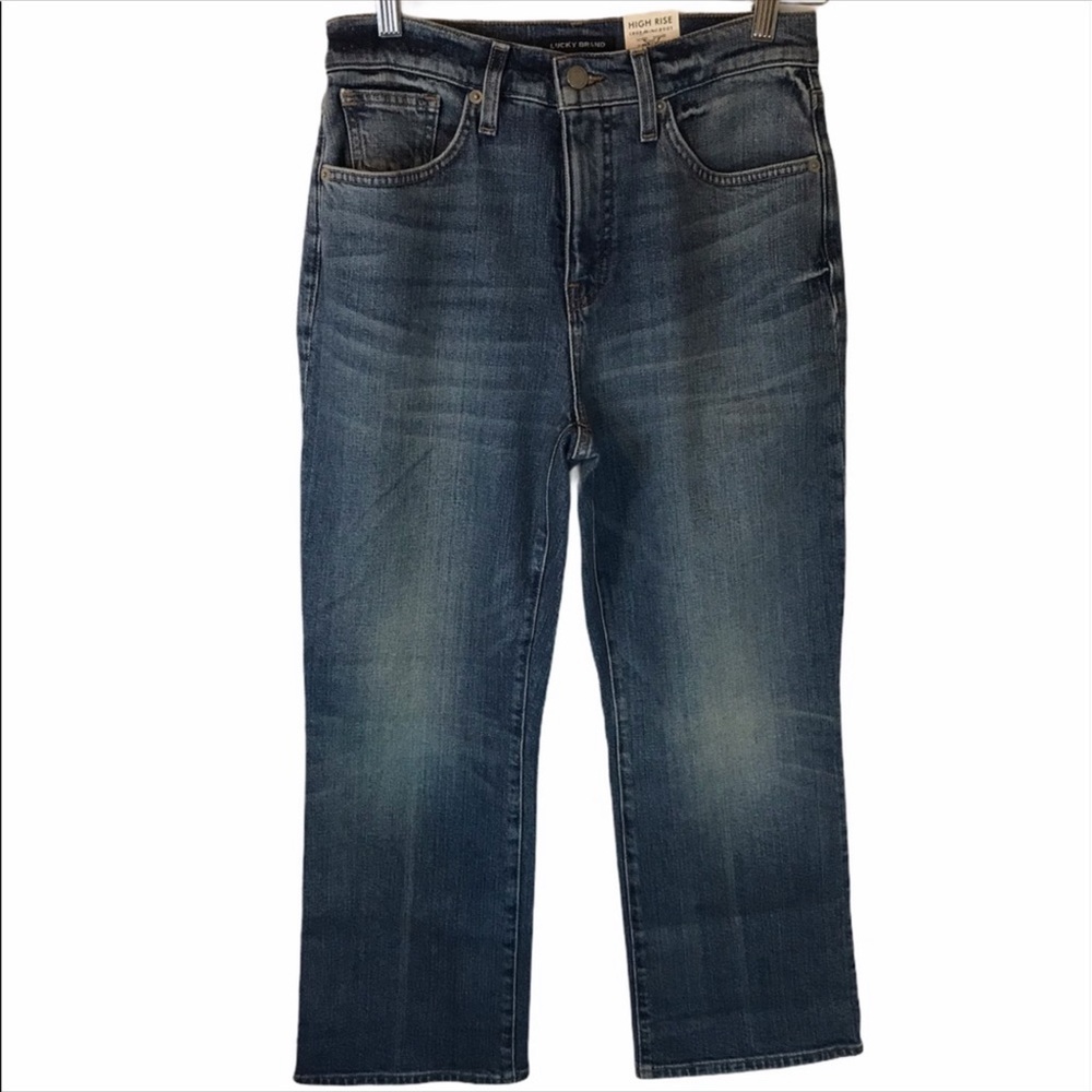 Lucky Jeans Bridgette High Rise Crop Mini Boot NWT